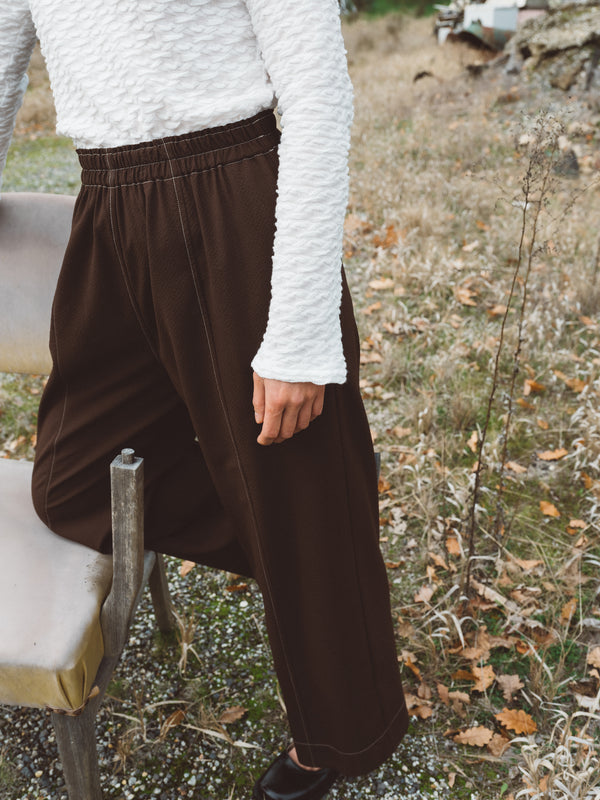 Panel Pant in Seersucker Wool