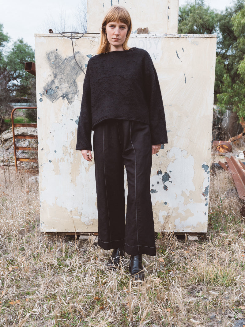 Mohair Sunday Jumper in Black